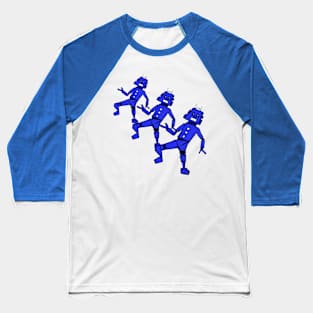 Dancing Robot Trio Baseball T-Shirt